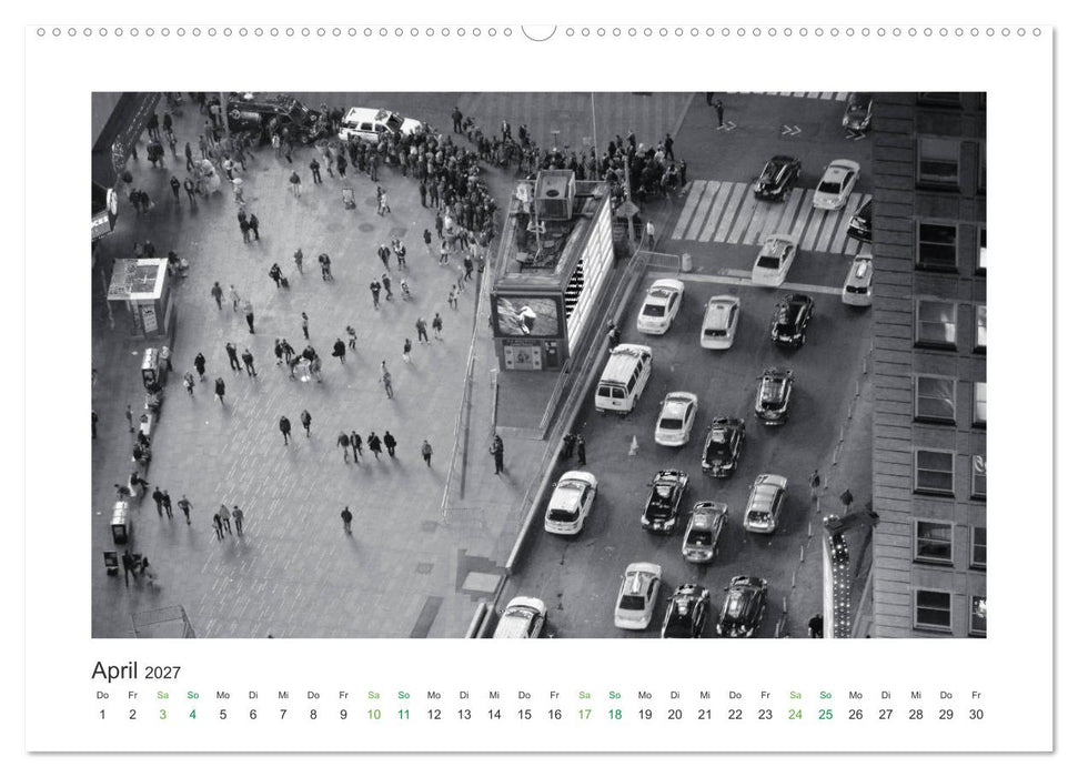 New York in schwarz weiss (CALVENDO Wandkalender 2027)