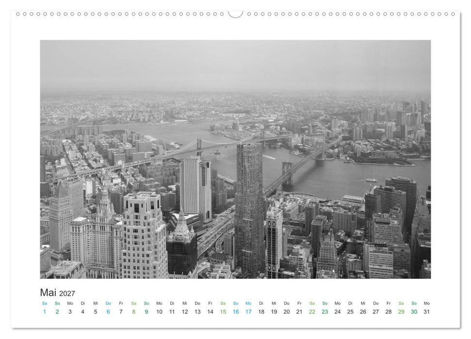New York in schwarz weiss (CALVENDO Wandkalender 2027)