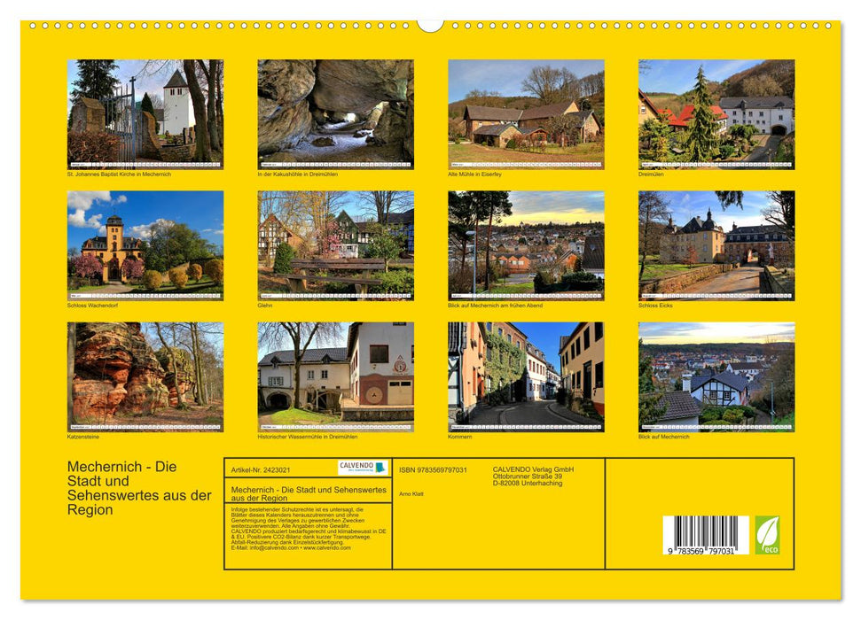 Mechernich - Die Stadt und Sehenswertes aus der Region (CALVENDO Premium Wandkalender 2027)