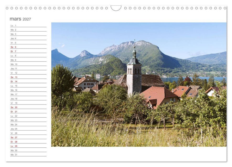 Coup d'œil sur le Lac d'Annecy (CALVENDO Calendrier mensuel 2027)