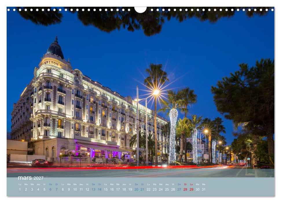 Littoral de la Côte d'Azur (CALVENDO Calendrier mensuel 2027)