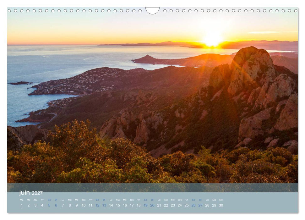 Littoral de la Côte d'Azur (CALVENDO Calendrier mensuel 2027)