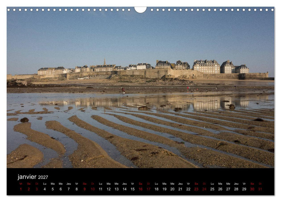 Saint-Malo au fil des mois (CALVENDO Calendrier mensuel 2027)