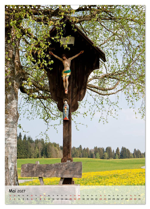 Feldkreuze im bayerischen Oberland (CALVENDO Wandkalender 2027)