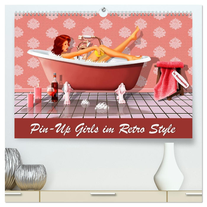 Pin-Up Girls im Retro Style by Mausopardia (CALVENDO Premium Wandkalender 2027)