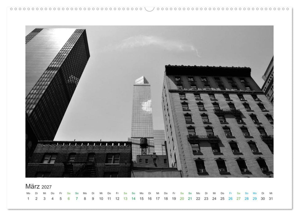 New York in schwarz weiss (CALVENDO Premium Wandkalender 2027)
