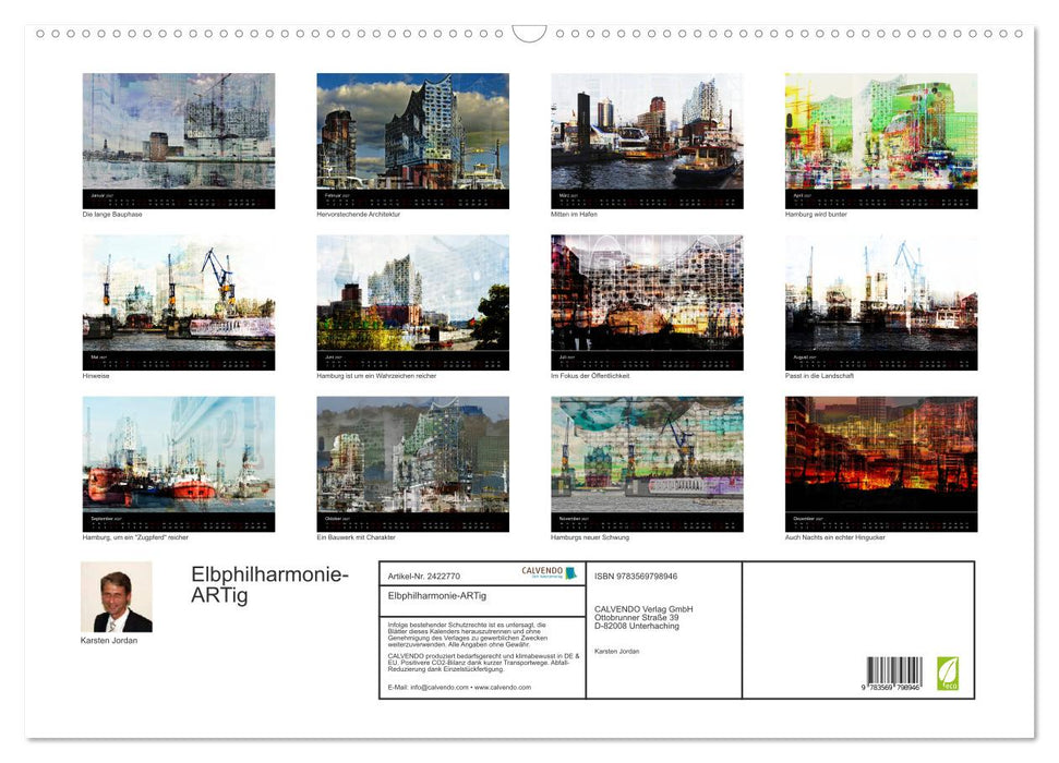 Elbphilharmonie-ARTig (CALVENDO Wandkalender 2027)