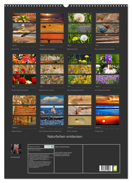 Naturfarben entdecken (CALVENDO Wandkalender 2027)