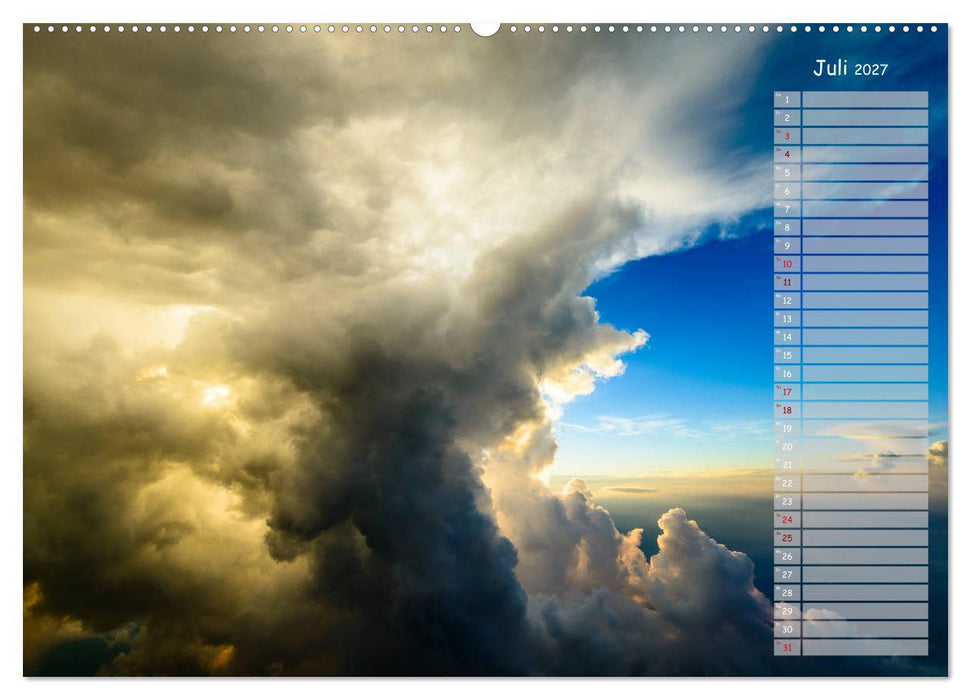 Colours of Flight - Stimmungen über den Wolken (CALVENDO Premium Wandkalender 2027)