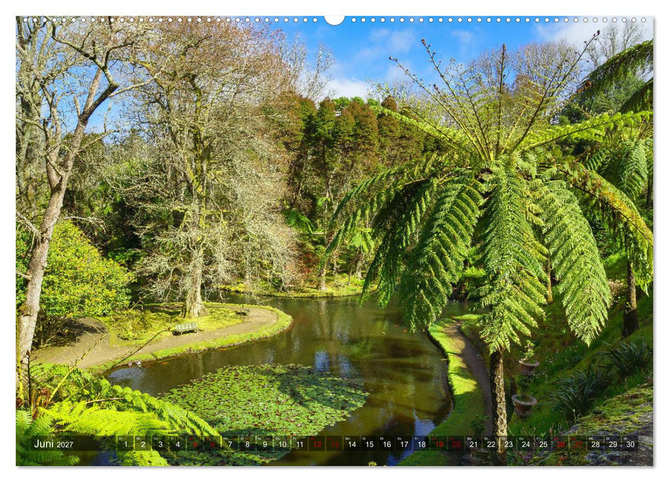 Terra Nostra Garten - ein botanisches Juwel auf den Azoren (CALVENDO Wandkalender 2027)