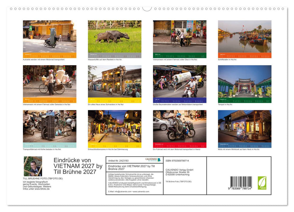 Eindrücke von VIETNAM 2027 by Till Brühne 2027 (CALVENDO Premium Wandkalender 2027)