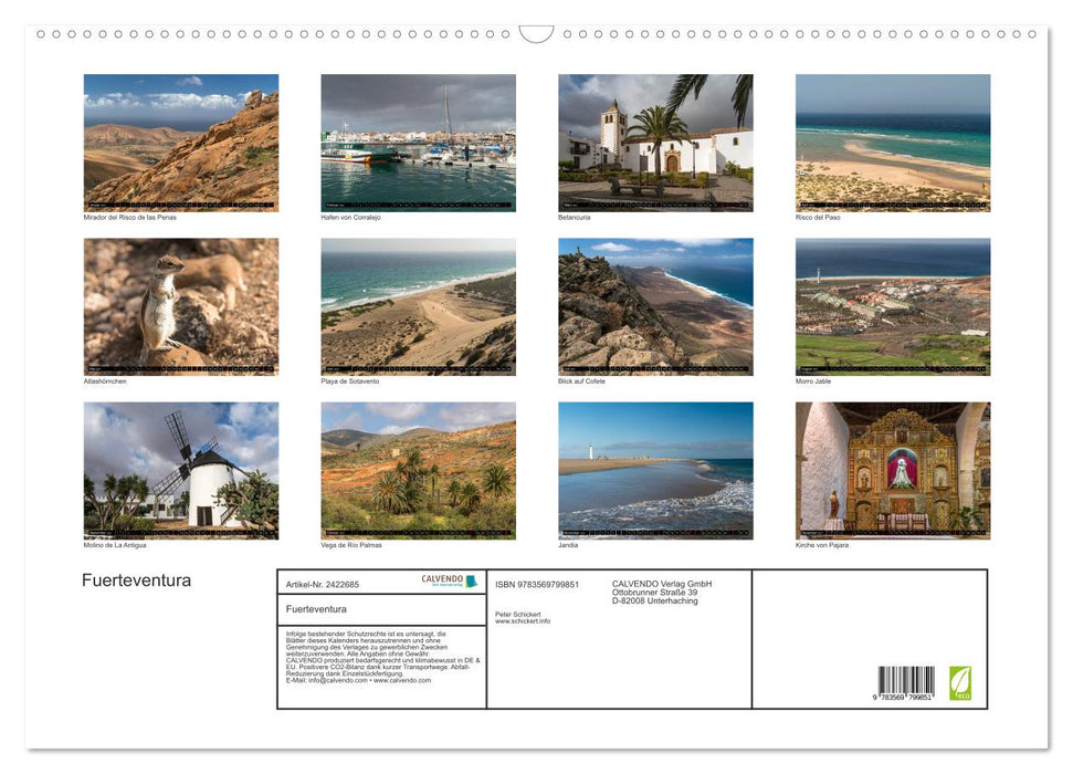 Fuerteventura (CALVENDO Wandkalender 2027)
