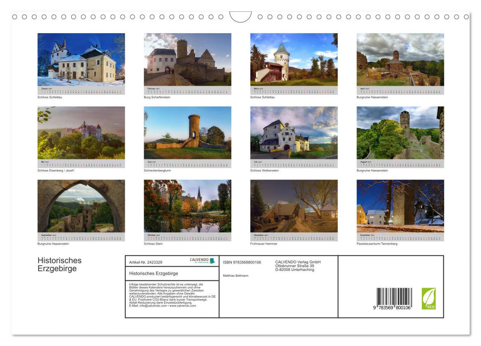 Historisches Erzgebirge (CALVENDO Wandkalender 2027)