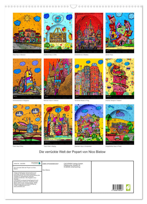 Die verrückte Welt der Popart von Nico Bielow (CALVENDO Wandkalender 2027)