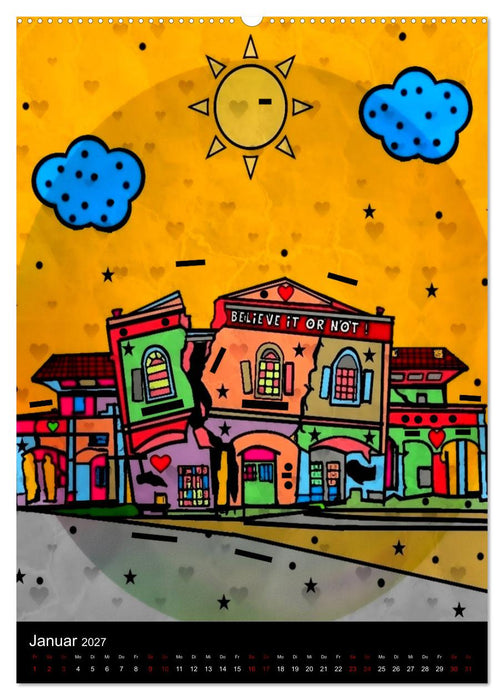 Die verrückte Welt der Popart von Nico Bielow (CALVENDO Wandkalender 2027)