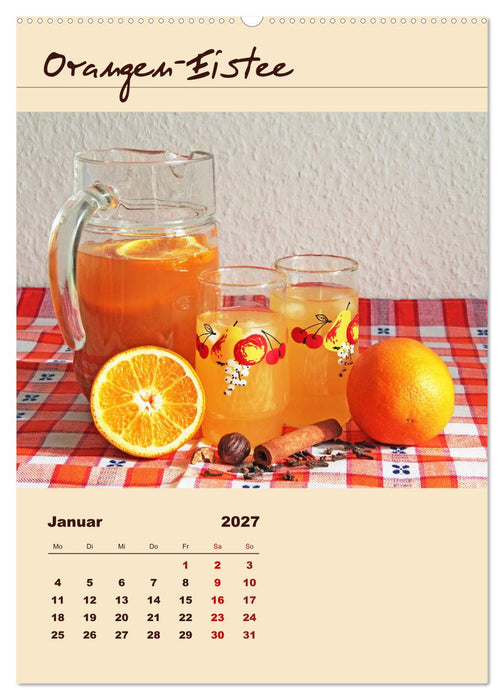 Erfrischender Eistee - Rezeptideen (CALVENDO Wandkalender 2027)