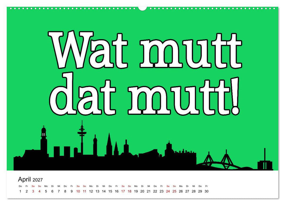 Hamburger Schnack (CALVENDO Premium Wandkalender 2027)