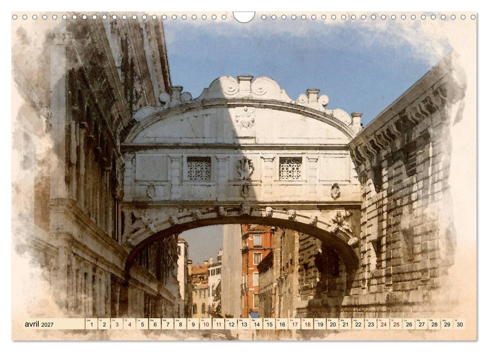 Venise l'éternelle (CALVENDO Calendrier mensuel 2027)