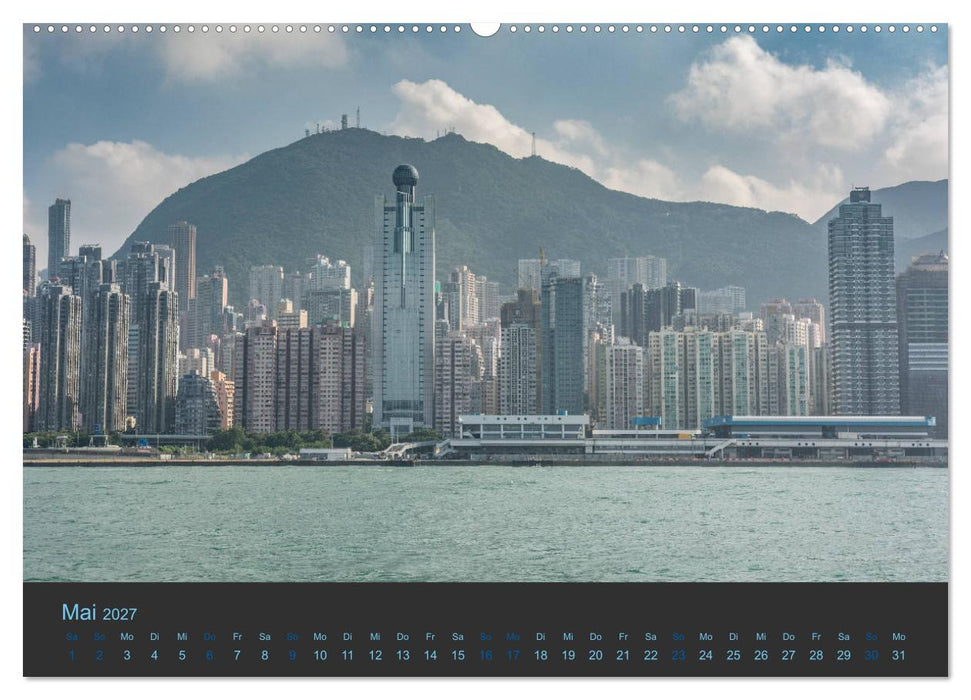 Hong Kong - Skylines (CALVENDO Premium Wandkalender 2027)
