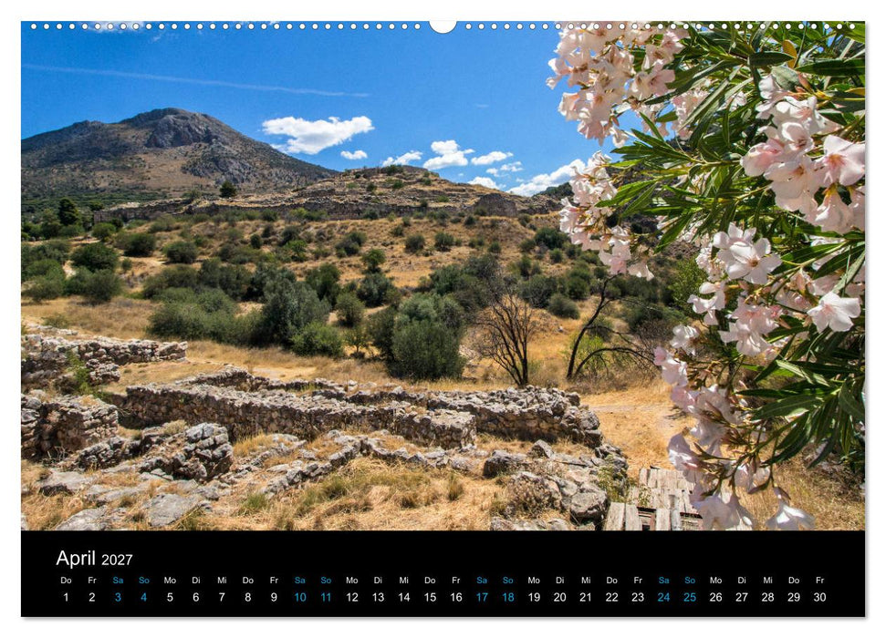Peloponnes, Griechisches Urgestein von grandioser Schönheit. Die Regionen Argolis, Korinthia und Attika (CALVENDO Wandkalender 2027)