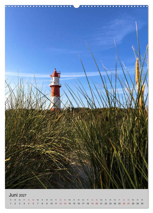 Leuchttürme an der Nordsee (CALVENDO Premium Wandkalender 2027)
