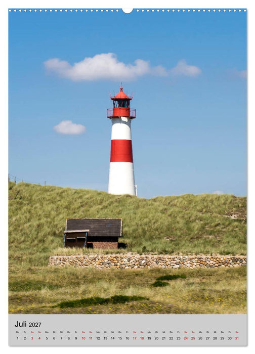 Leuchttürme an der Nordsee (CALVENDO Premium Wandkalender 2027)
