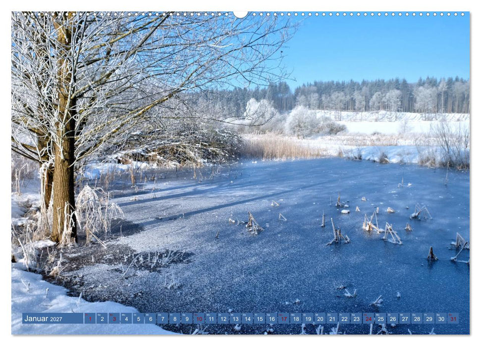 Wiesen Wälder Weiher. Der Naturpark Augsburg-Westliche Wälder (CALVENDO Premium Wandkalender 2027)
