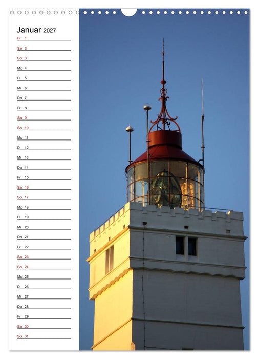 Leuchttürme in Dänemark (CALVENDO Wandkalender 2027)