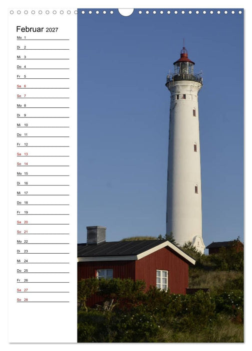 Leuchttürme in Dänemark (CALVENDO Wandkalender 2027)