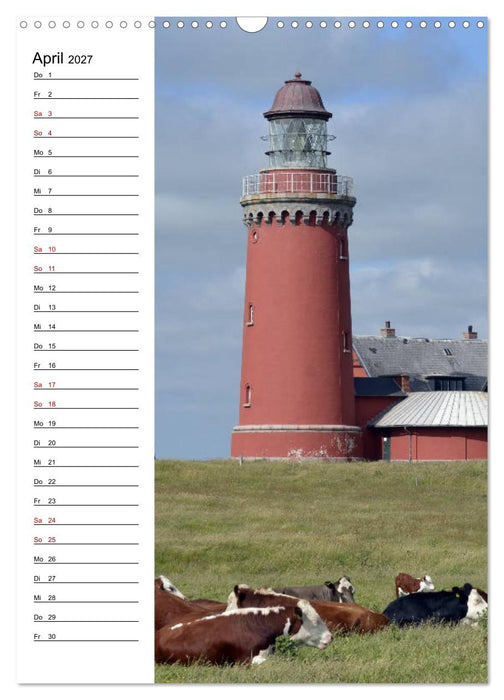 Leuchttürme in Dänemark (CALVENDO Wandkalender 2027)