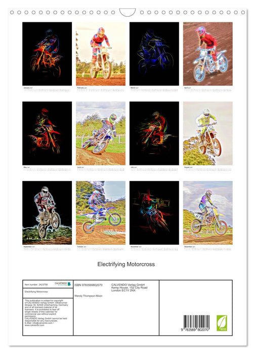 Electrifying Motorcross (CALVENDO Monthly Calendar 2027)