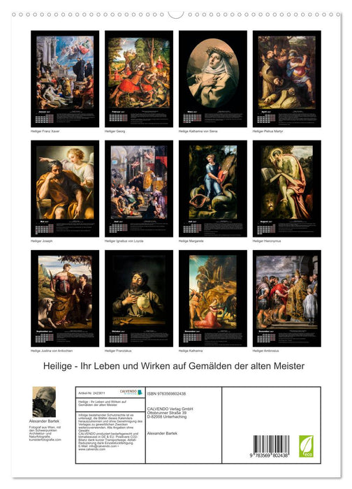 Heilige - Ihr Leben und Wirken auf Gemälden der alten Meister (CALVENDO Premium Wandkalender 2027)