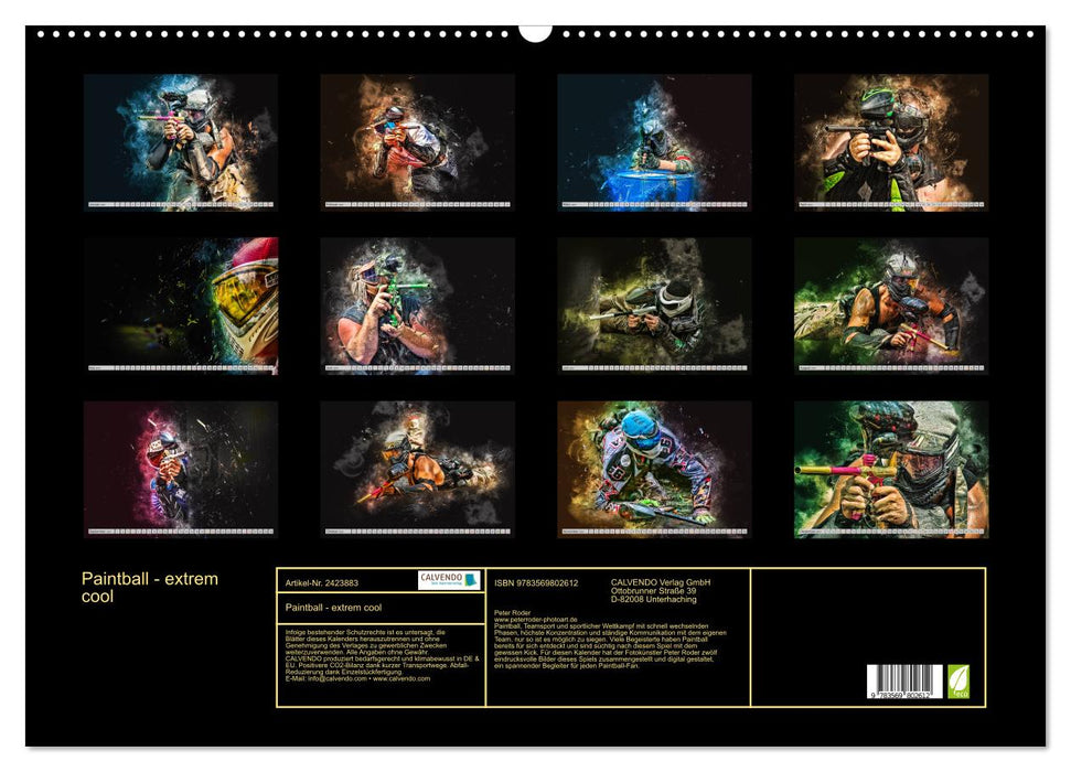 Paintball - extrem cool (CALVENDO Wandkalender 2027)