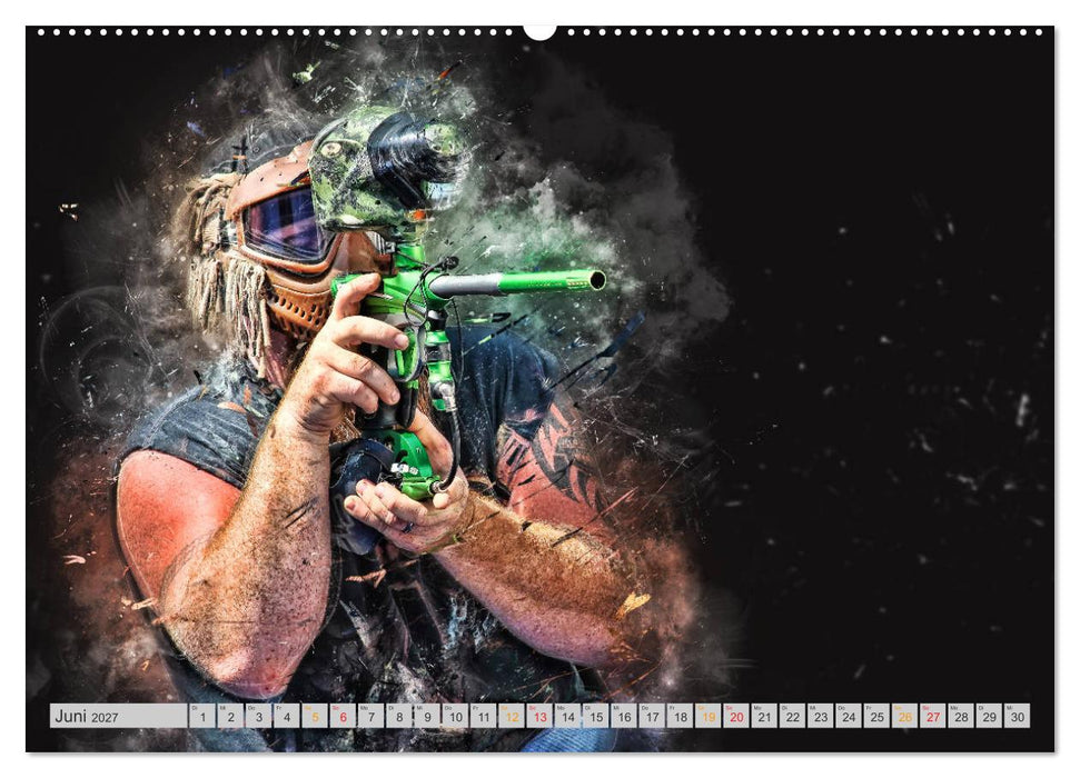 Paintball - extrem cool (CALVENDO Wandkalender 2027)