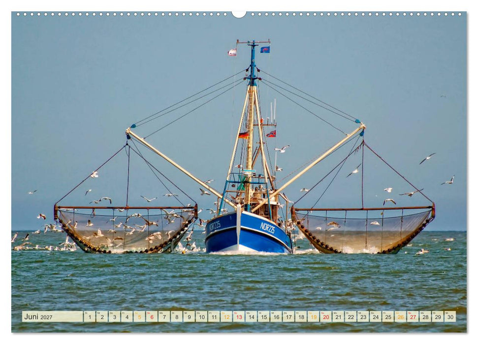 Maritime Augenblicke - Fischkutter (CALVENDO Premium Wandkalender 2027)