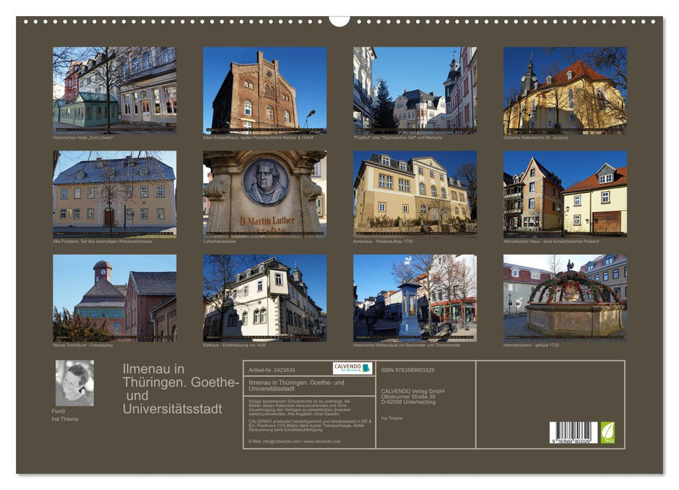 Ilmenau in Thüringen. Goethe- und Universitätsstadt (CALVENDO Wandkalender 2027)