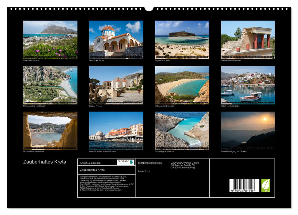 Zauberhaftes Kreta (CALVENDO Premium Wandkalender 2027)