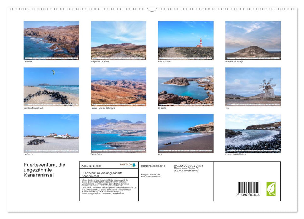 Fuerteventura, die ungezähmte Kanareninsel (CALVENDO Premium Wandkalender 2027)