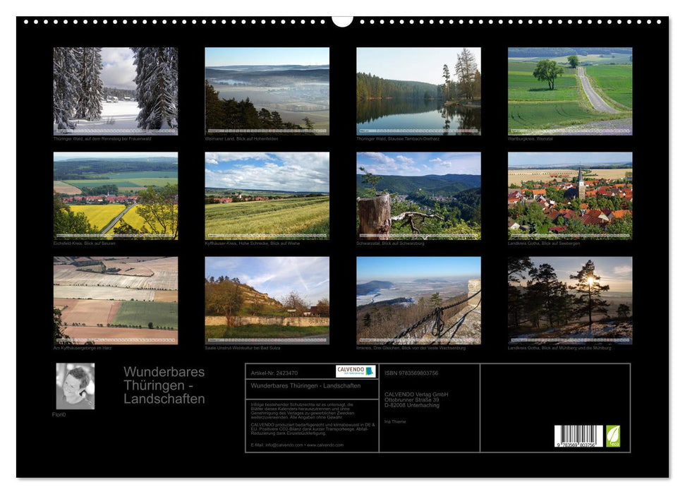 Wunderbares Thüringen - Landschaften (CALVENDO Wandkalender 2027)