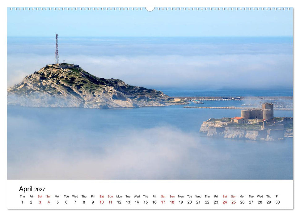 Marseille Coast and Corniche (CALVENDO Premium-Calendar 2027)