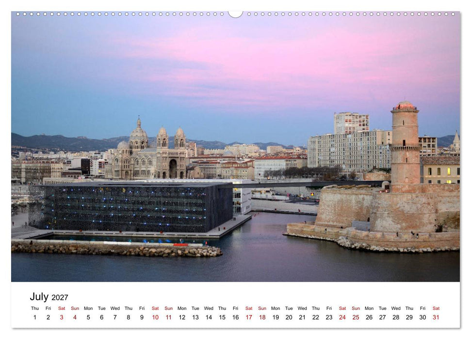 Marseille Coast and Corniche (CALVENDO Premium-Calendar 2027)