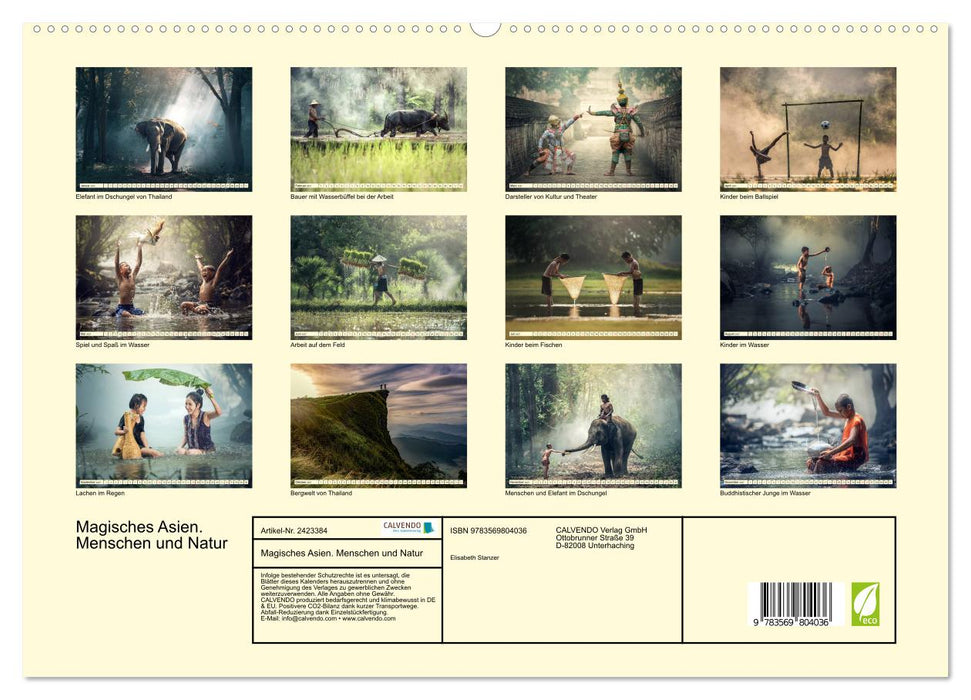 Magisches Asien. Menschen und Natur (CALVENDO Premium Wandkalender 2027)