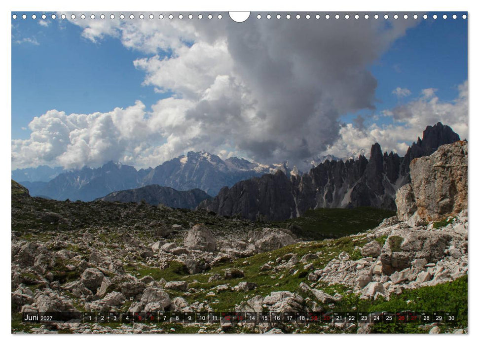 Dolomiten 2027 - Die weißen Berge (CALVENDO Wandkalender 2027)
