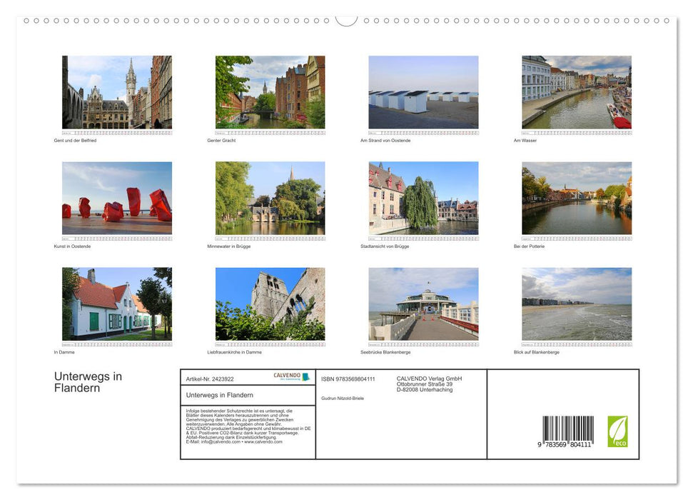 Unterwegs in Flandern (CALVENDO Premium Wandkalender 2027)