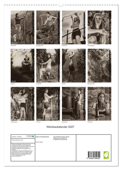 Weinbaukalender 2027 (CALVENDO Premium Wandkalender 2027)