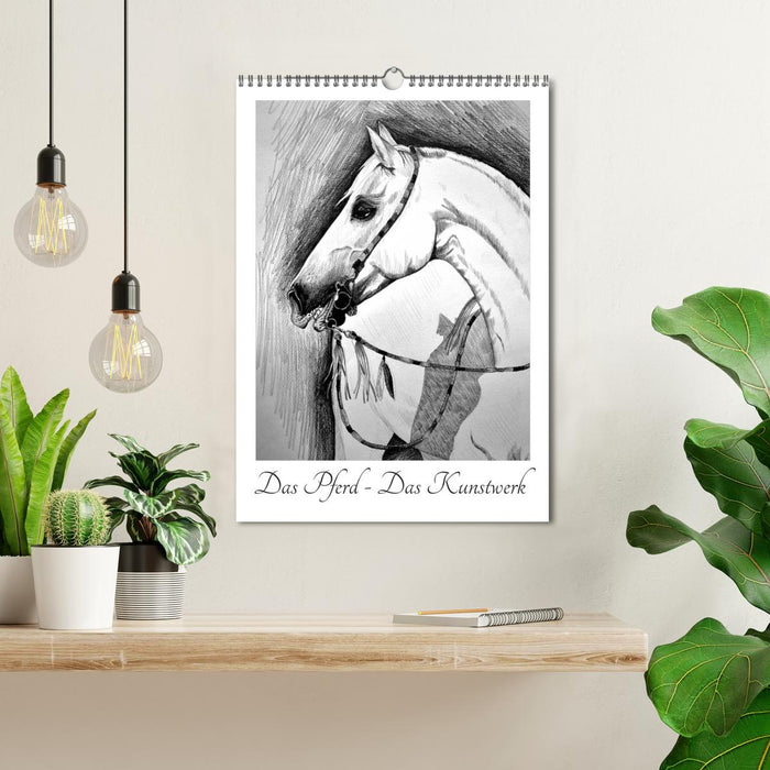 Das Pferd - Das Kunstwerk (CALVENDO Wandkalender 2027)