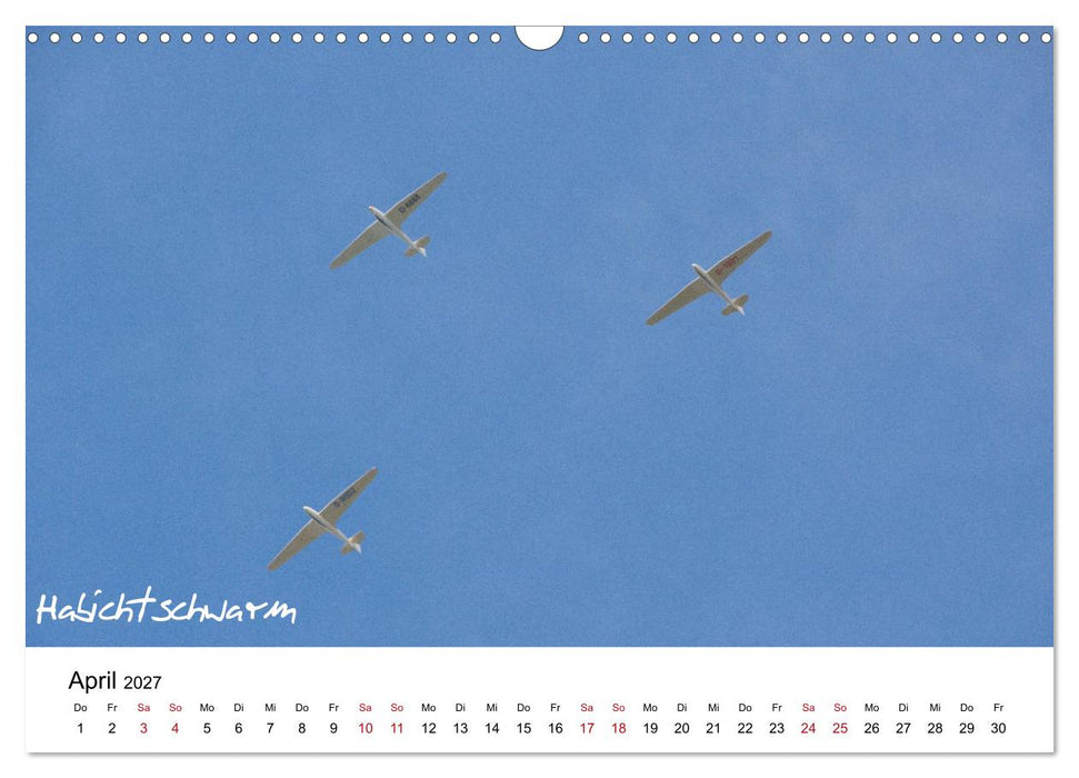 Flugzeuge auf der Wasserkuppe 2027 (CALVENDO Wandkalender 2027)