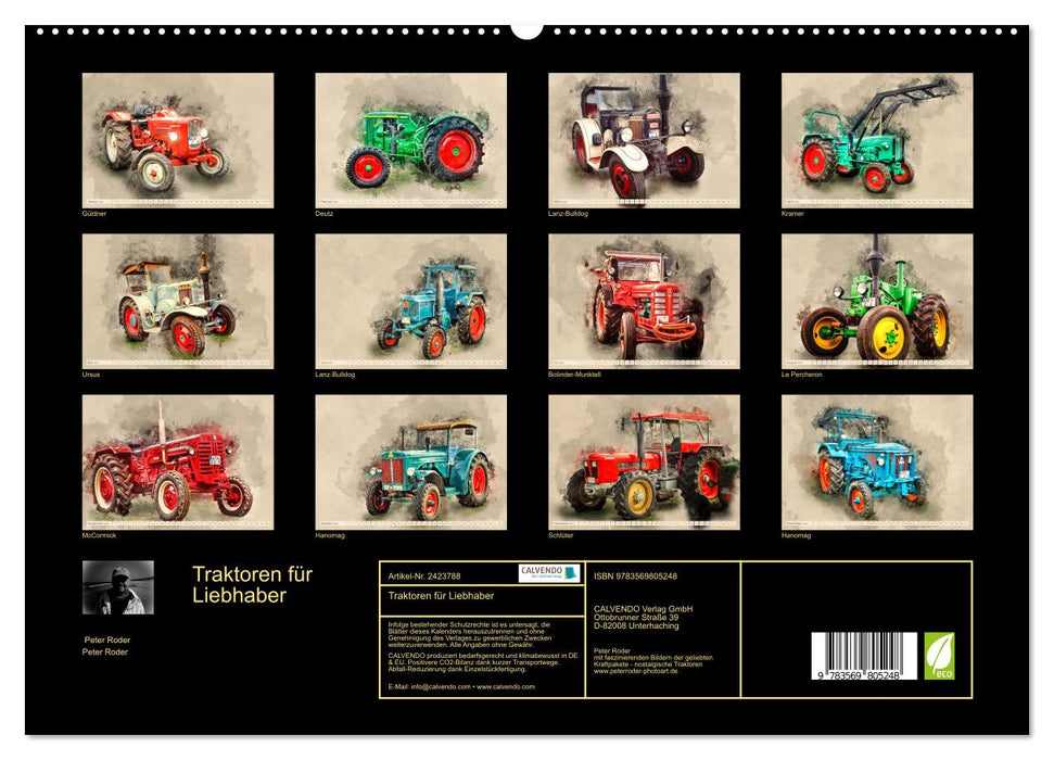 Traktoren für Liebhaber (CALVENDO Premium Wandkalender 2027)
