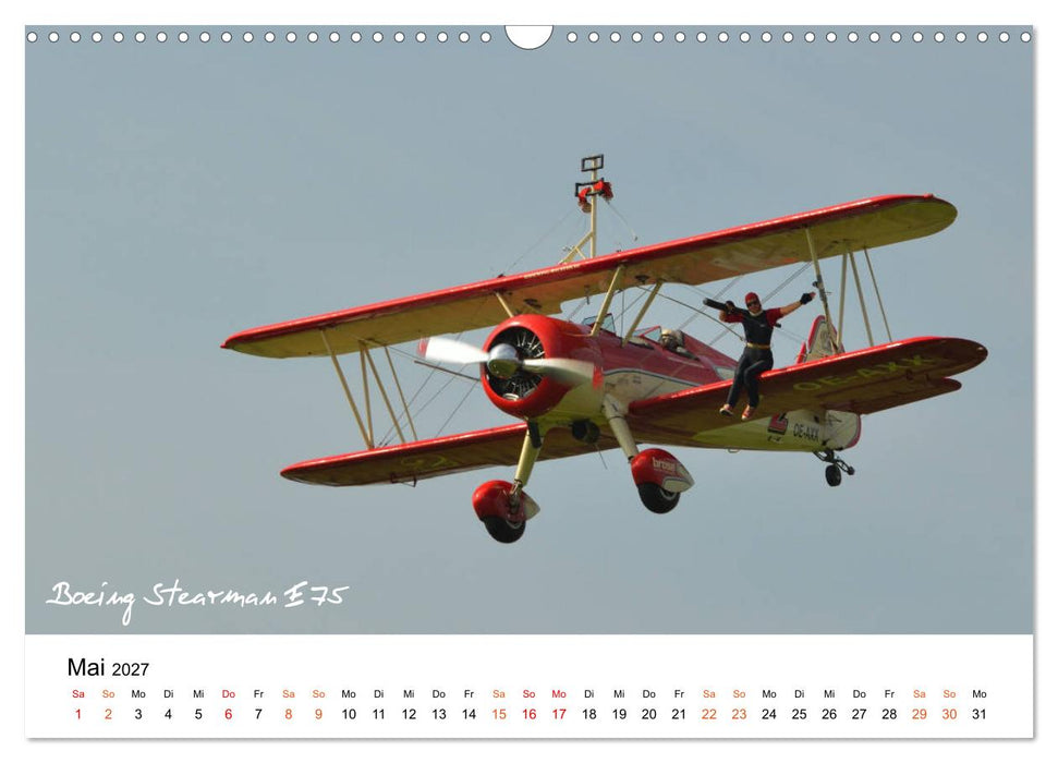 Die Faszination. Flugzeuge am Himmel (CALVENDO Wandkalender 2027)