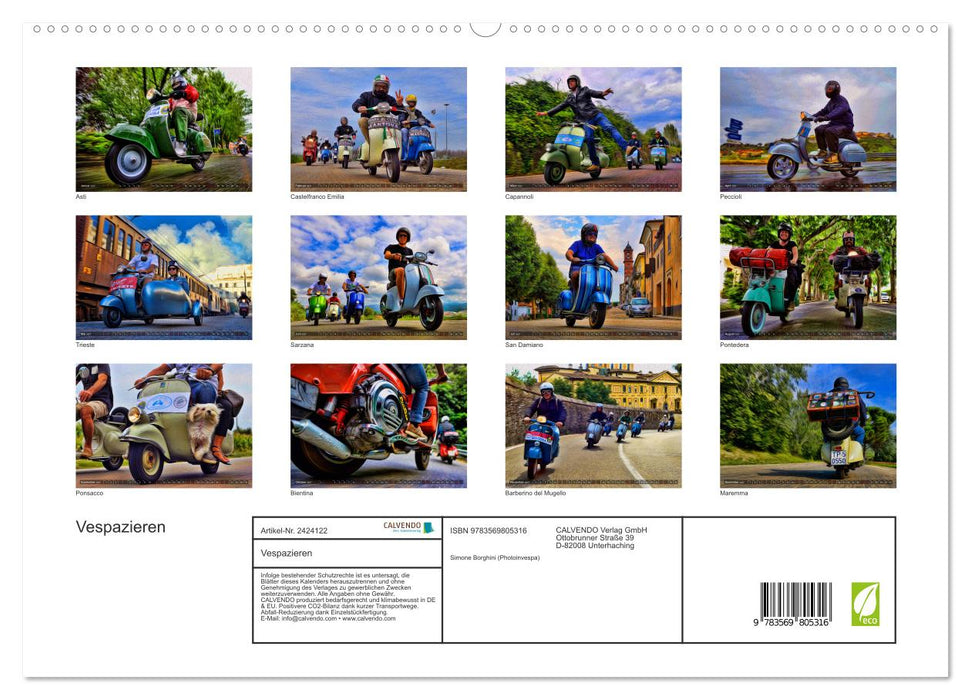 Vespazieren (CALVENDO Premium Wandkalender 2027)
